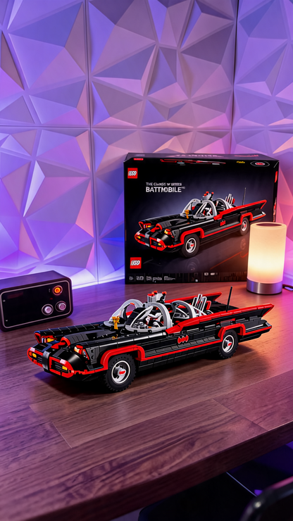 1822pcs Classic TV Heroes Series Super Bat Batmobile Supercar Model Building Block Toy