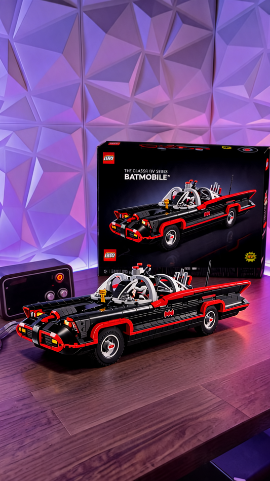1822pcs Classic TV Heroes Series Super Bat Batmobile Supercar Model Building Block Toy