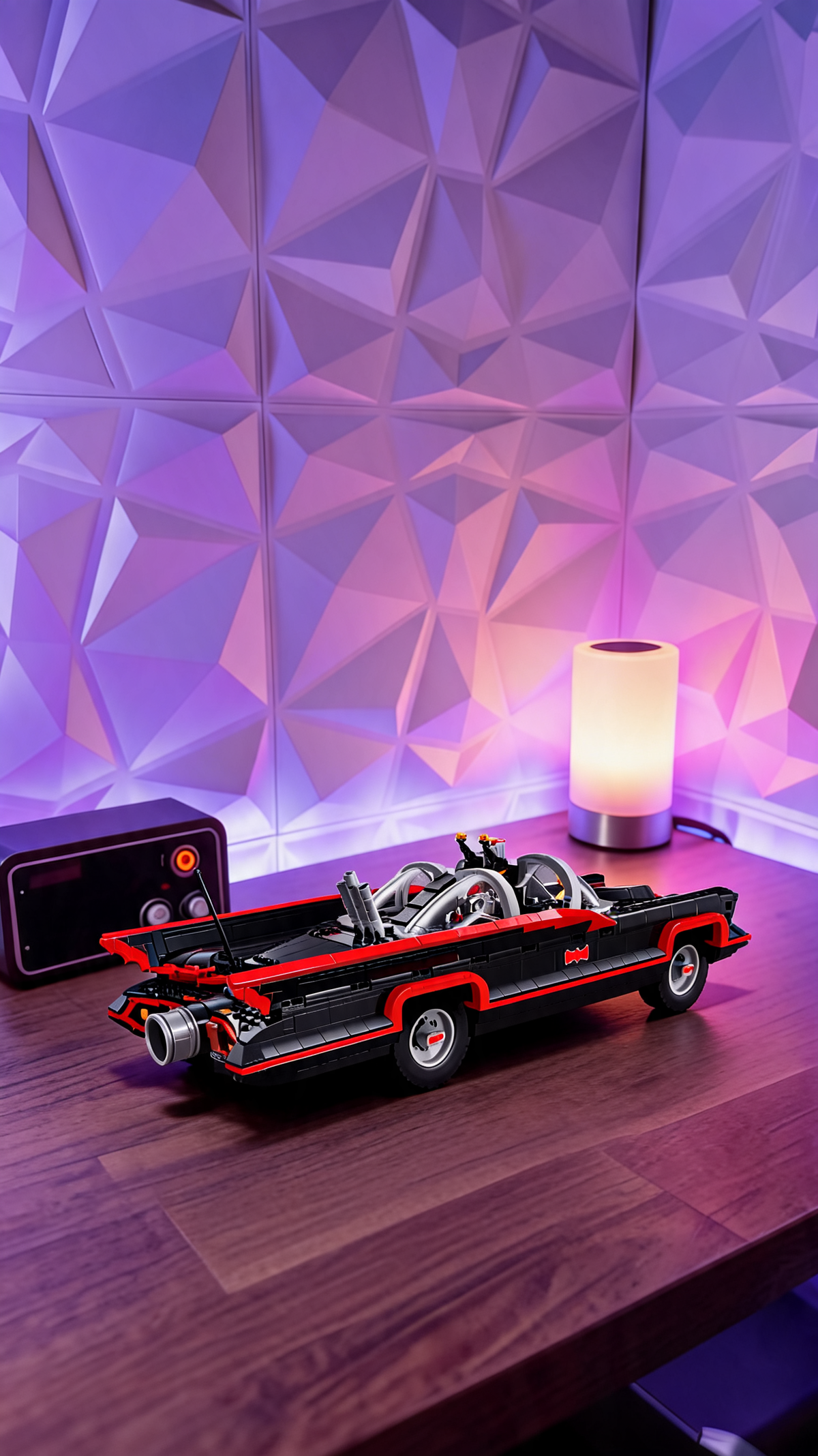 1822pcs Classic TV Heroes Series Super Bat Batmobile Supercar Model Building Block Toy