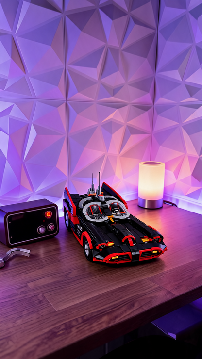 1822pcs Classic TV Heroes Series Super Bat Batmobile Supercar Model Building Block Toy